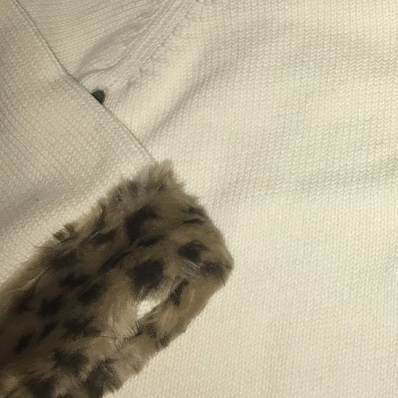 NWT gymboree glamour kitty 4t 4 fur cardigan sweat - Picture 2 of 5